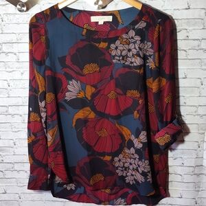 Ann Taylor Loft Floral Tunic